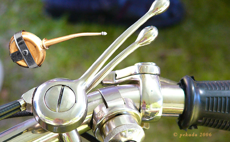 Details von Veteranen-Motorrädern, 18. von 20 Themenbildern